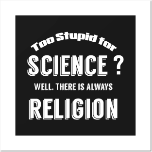 Science vs Religion Posters and Art